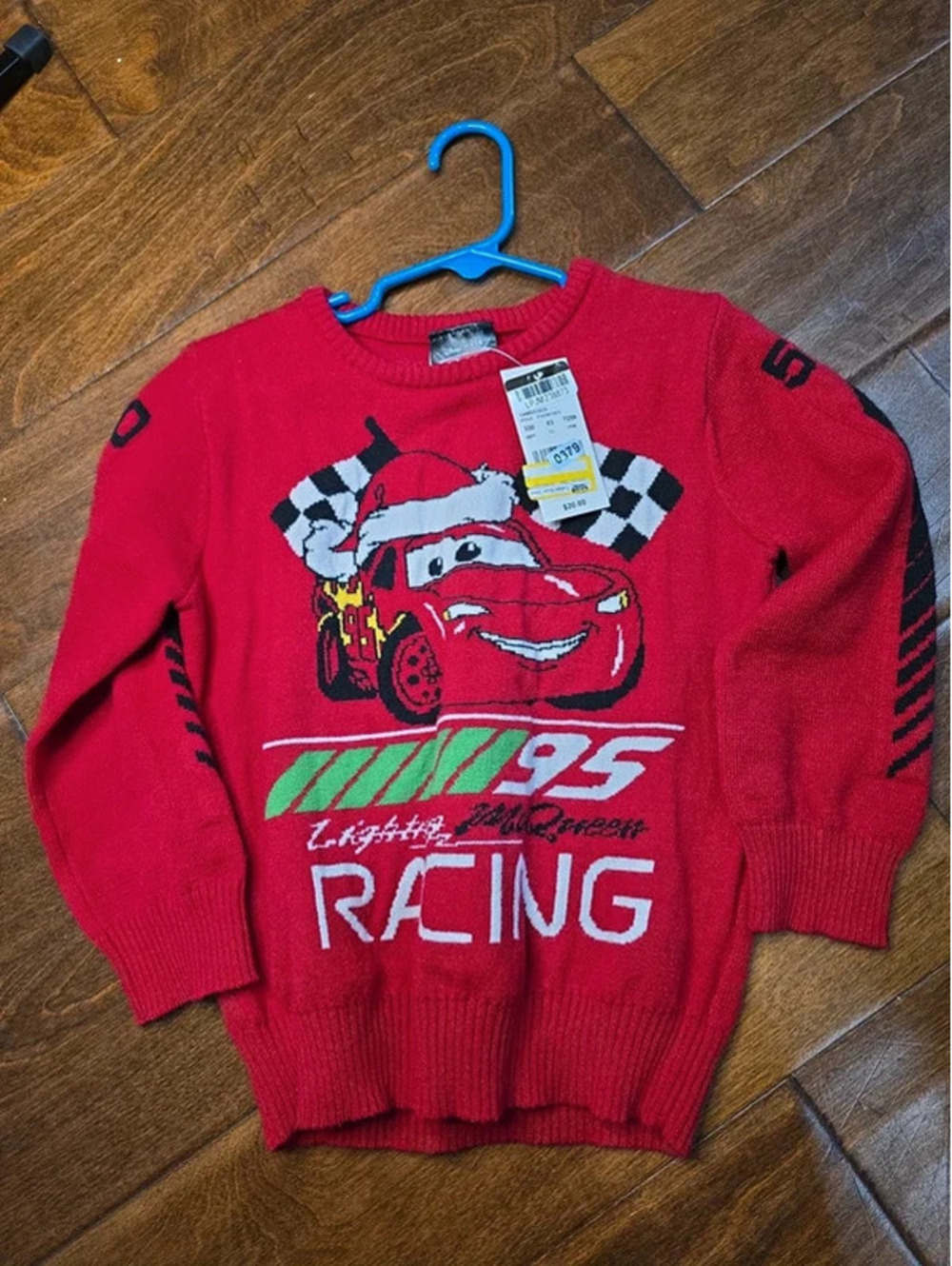 4t brand new disney cars, christmas sweater item 379G6